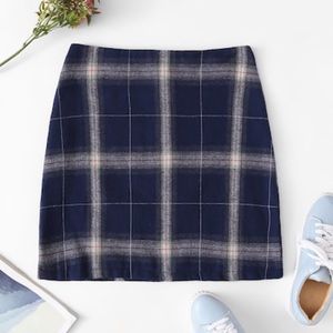 ❣FINAL SALE❣️Plaid print A-line skirt